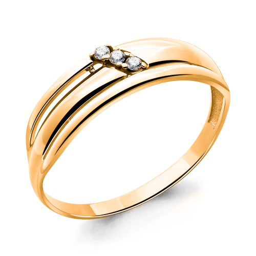 Серебряное кольцо с фианитом Aquamarine 68276А#