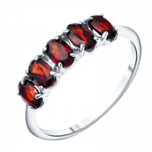 Серебряное кольцо с гранатом Teosa К620-1733Гр