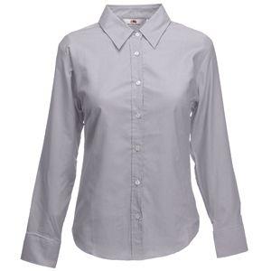 Рубашка "Lady-Fit Long Sleeve Oxford Shirt", светло-голубой_M, 70% х/б, 30% п/э, 135 г/м2