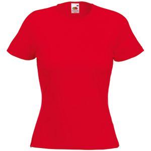 Футболка "Lady-Fit Crew Neck T", белый_XS, 95% х/б, 5% эластан, 200 г/м2