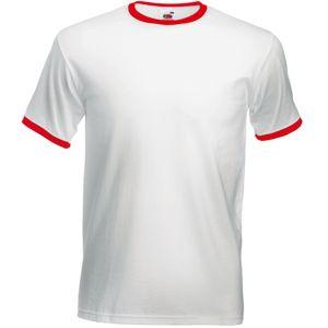 Футболка "Ringer T", белый с черным_S, 100% х/б, 160 г/м2