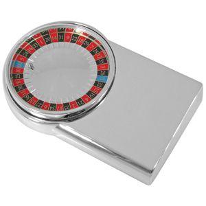 Игра "Рулетка", 10,3х6,4х1,9 см, посеребренный металл, лазерная гравировка