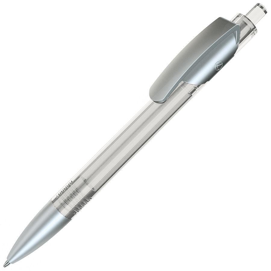 TRIS LX SAT, ручка шариковая, прозрачный зеленый/серебристый, пластик