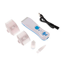 Машинка детская беспроводная для стрижки волос LuazOn [зарядка от USB] (Бело-голубая), фото 2