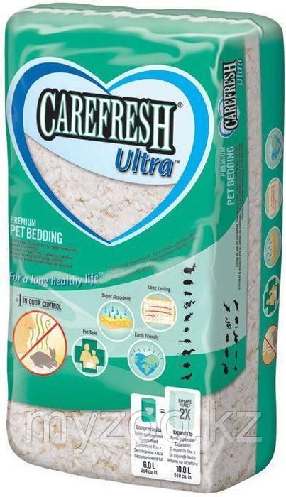 CareFresh ULTRA- наполнитель/подстилка белый на бумажной основе д/птиц и мелких домашних животных (10 л)