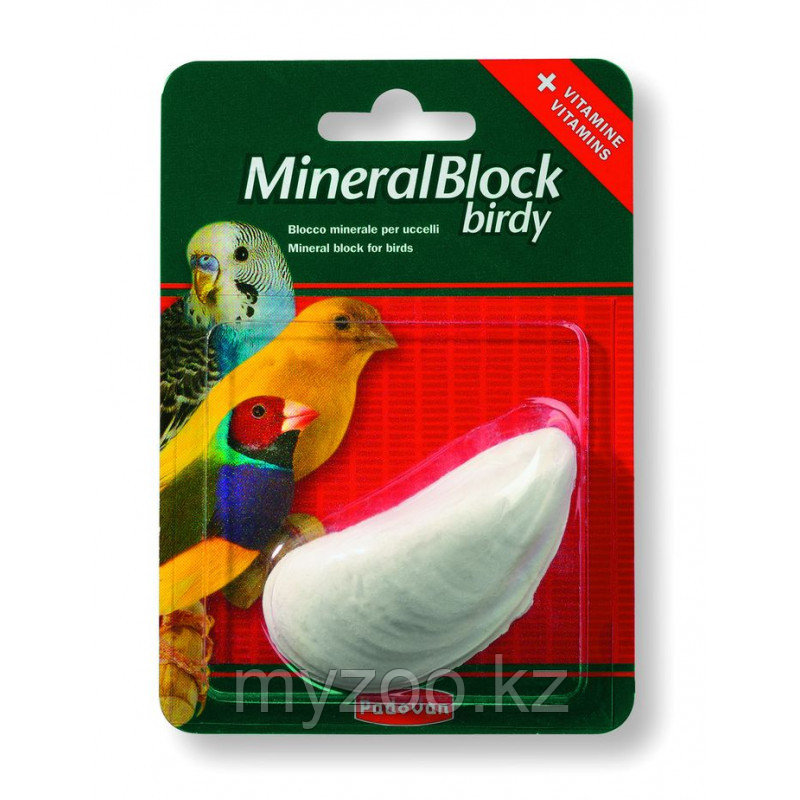 Padovan Минеральная добавка MINERALBLOCK Birdy минеральный блок д/декоративных птиц (20г)