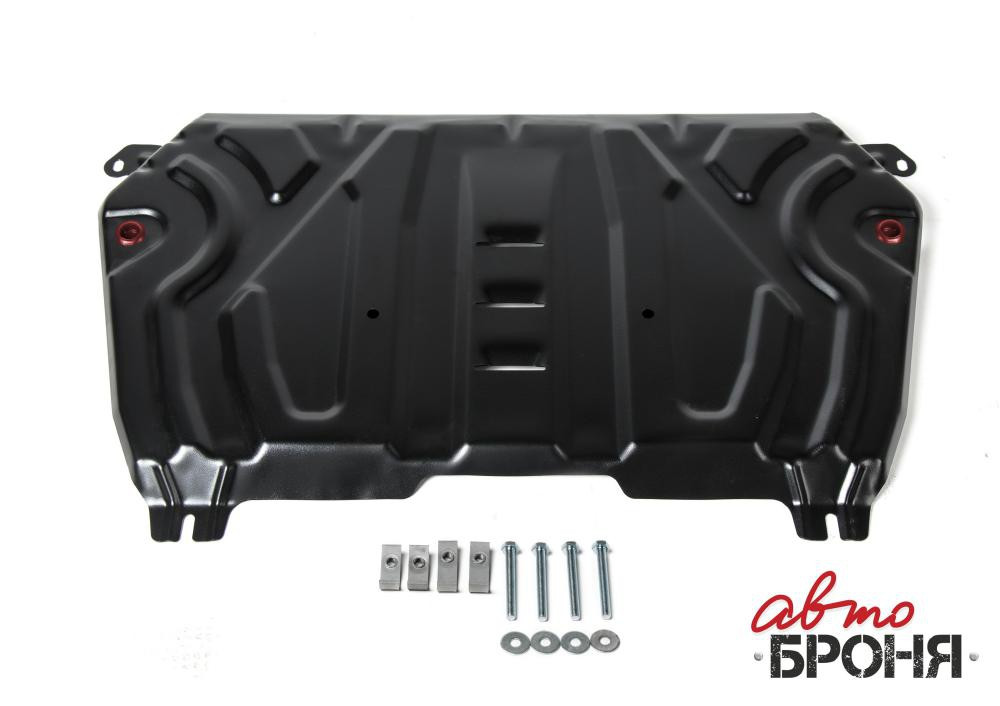 Защита "АвтоБРОНЯ" для картера и КПП (увеличенная) Toyota RAV4 (передний и полный привод) 2019 Н.В..