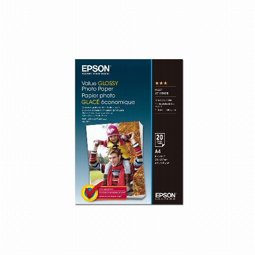 Бумага Epson Value Glossy Photo Paper плотность 183 г/м2 (А4 - 20х30 20 листов) C13S400035 - фото 1 - id-p70833691