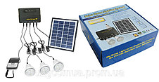 Светильник на солнечной батарее 4W Solar Kit with 3 Led Lights, фото 2