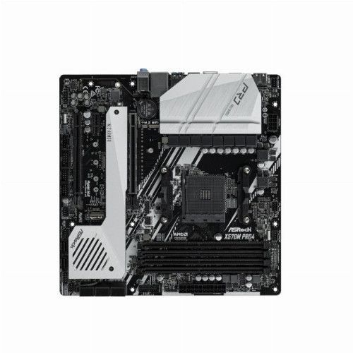 Материнская плата ASRock X570M PRO4 (Micro-ATX, AM4, AMD X570, 4 x DDR4, 128 Гб) X570M PRO4 - фото 1 - id-p70833923