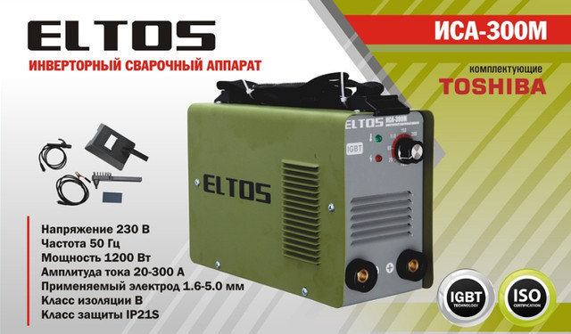 Сварочный инвертор Eltos 300И mini, фото 2