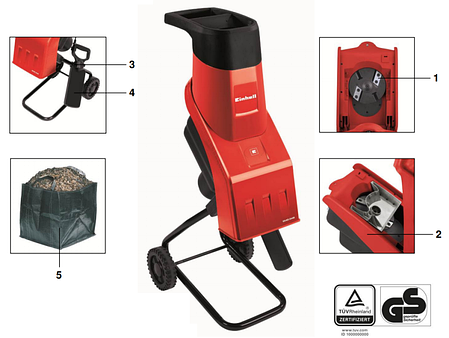 Садовый измельчитель Einhell GH-KS 2440, фото 2