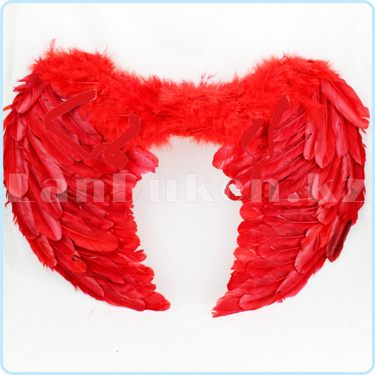 Крылья ангела красные складные объемные (размер L 50*40 см) - фото 2 - id-p46436308