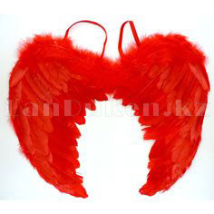 Крылья ангела красные складные объемные (размер L 50*40 см) - фото 5 - id-p46436308