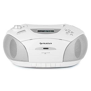 RCD 220 Boombox CD USB Кассетная колодка PLL FM-радио MP3 White, фото 2