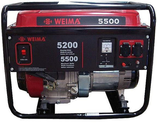 Бензиновый генератор WEIMA(Вейма) WM5500E, фото 2