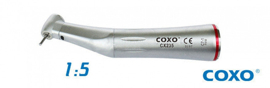 Повышающий наконечник с подсветкой COXO 1:5 кнопочная фиксация, CX-235C7-1, фото 2