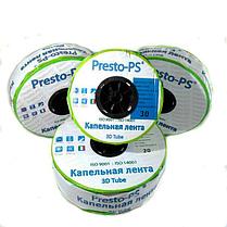 Капельная лента Presto-PS эмиттерная 3D Tube капельницы через 20 см расход 2.7 л/ч, длина 500 м (3D-20-500), фото 3