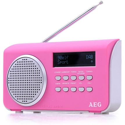 Радиоприемник AEG DAB 4130 розовый, фото 2
