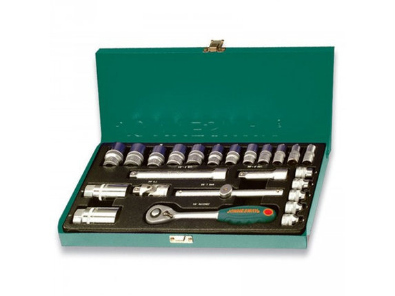 Набор торцевых головок 3/8"DR 6-22 мм, 25 предметов, S04H3125S, фото 2
