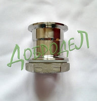 Врезка в куб, кламп 1,5", резьба 1 1/4, в комплекте гайка и силиконовый уплотнитель