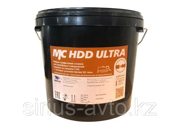 ПЛАСТИЧНАЯ СМАЗКА МС HDD UlTRA зимняя ДЛЯ БУРОВЫХ ШТАНГ ГНБ (медно-графитовая), 4,5 кг ведро