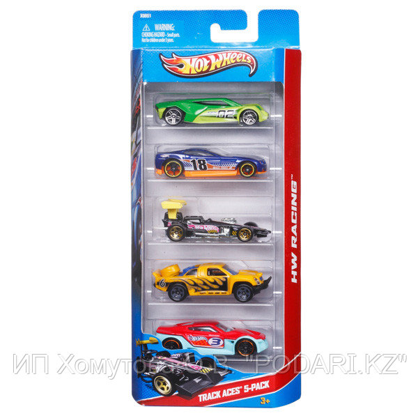 Mattel Hot Wheels Хот Вилс Подарочный набор из пяти машинок (в ассортименте)