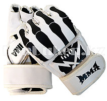 Перчатки MMA (шингарты) принт скелет черно-белые