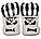 Перчатки MMA (шингарты) принт скелет черно-белые, фото 3