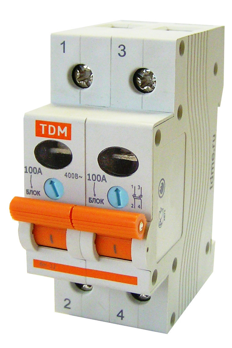 Выключатель нагрузки (мини-рубильник) ВН-32 2P 40А, TDM - фото 1 - id-p70959250