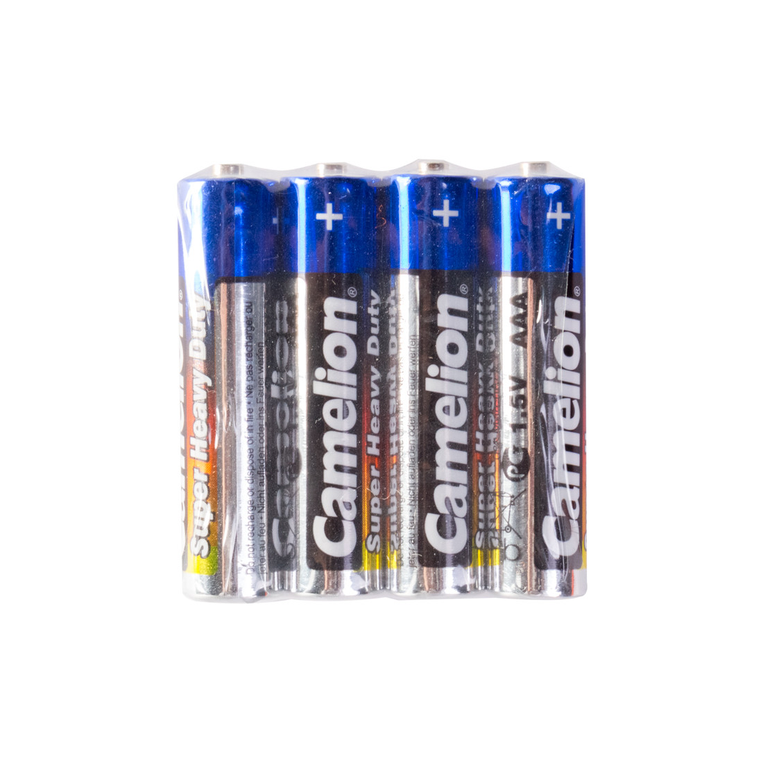 Батарейка, CAMELION, R03P-SP4B, Super Heavy Duty, AAA, 1.5V, 550 mAh, 4 шт. в плёнка - фото 1 - id-p63593259