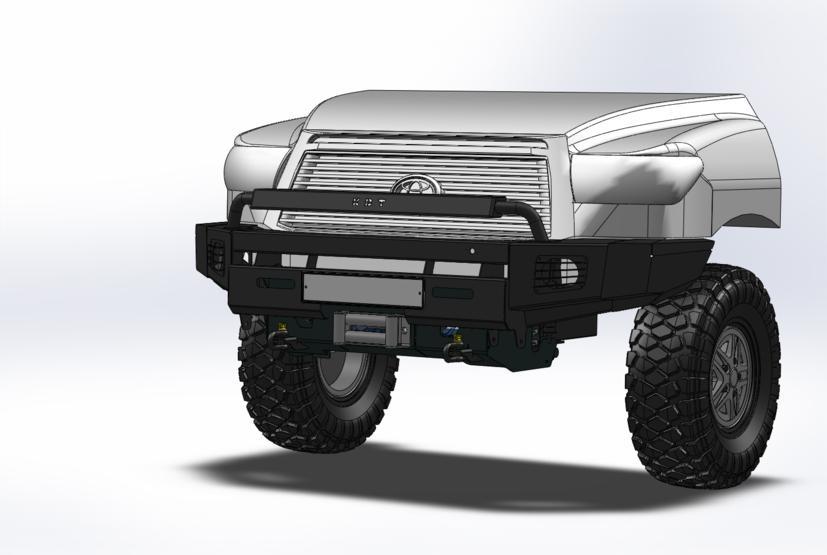 Передний силовой бампер III поколения - Toyota Tundra