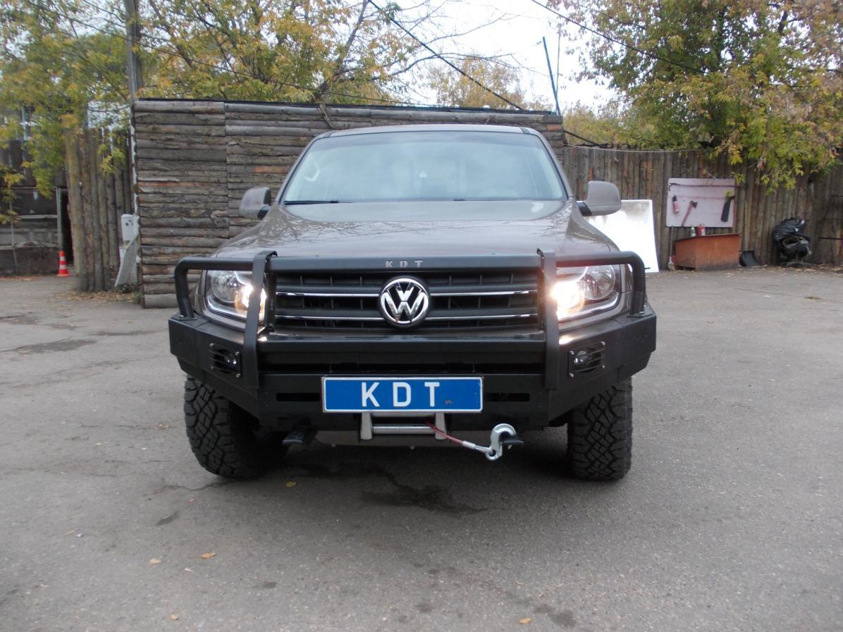Передний силовой бампер с кенгурином алюминиевый - Volkswagen Amarok