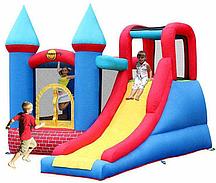 Надувной батут с горкой Happy Hop 9007 (Замок приключений)