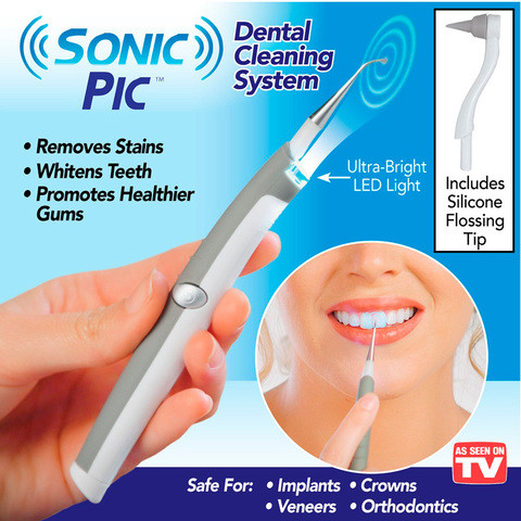 Очиститель зубов ультразвуковой SONIC PIC Dental Cleaning System - фото 1 - id-p70974596