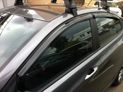 Ветровики/Дефлекторы боковых окон на Audi A6 /Ауди А6 2011- - фото 3 - id-p2667023