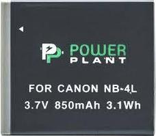 Аккумулятор PowerPlant Canon NB-4L (850 mAh)