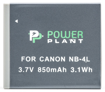 Аккумулятор PowerPlant Canon NB-4L (850 mAh) - фото 2 - id-p70990153