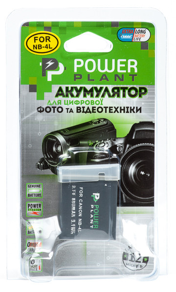 Аккумулятор PowerPlant Canon NB-4L (850 mAh) - фото 3 - id-p70990153
