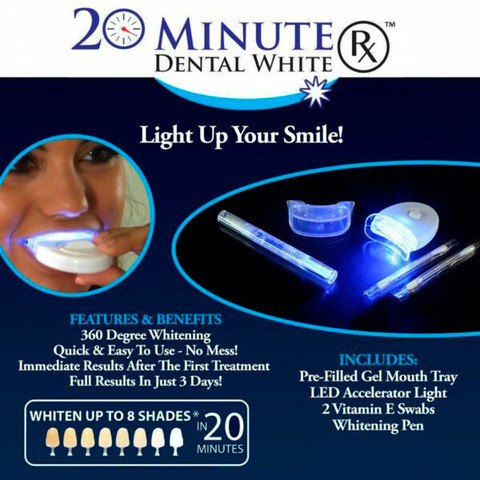 Система для отбеливания зубов 20 MINUTE Dental White - фото 6 - id-p70992995
