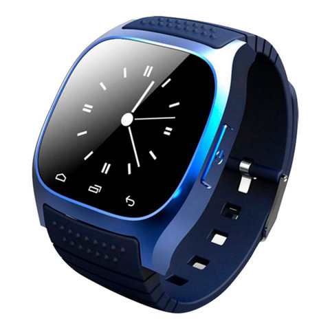 Умные часы водонепроницаемые Smart Watch M26 с сенсорным экраном, шагометром и защитой анти-вор (Синий) - фото 1 - id-p70992999