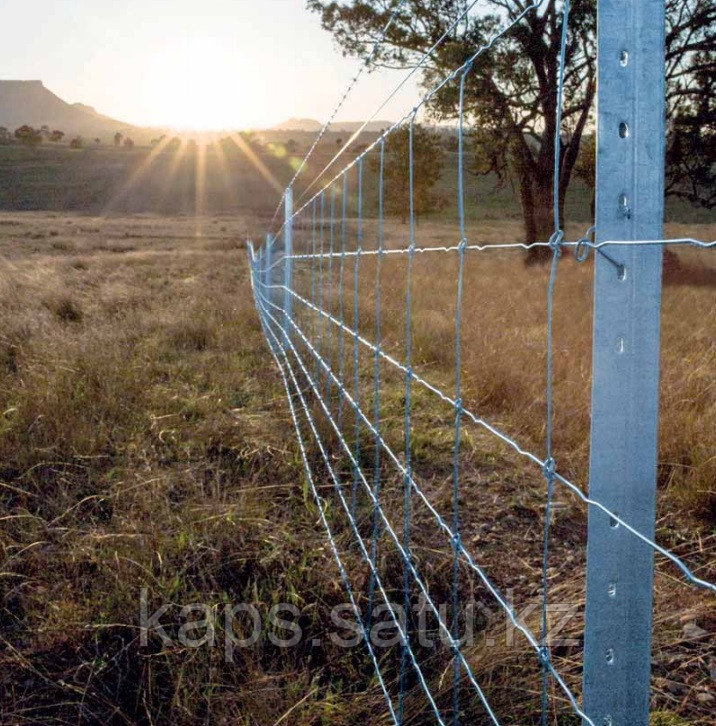 Забор из шарнирной сетки с установкой - фото 2 - id-p70998648