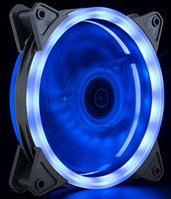 Вентилятор для корпуса Wintek DR-12BL, 120mm, 1200rpm, Black, 15 LED Dual Ring Blue, 4 pin