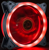 Вентилятор для корпуса Wintek DR-12R, 120mm, 1200rpm, Black, 15 LED Dual Ring Red, 4 pin