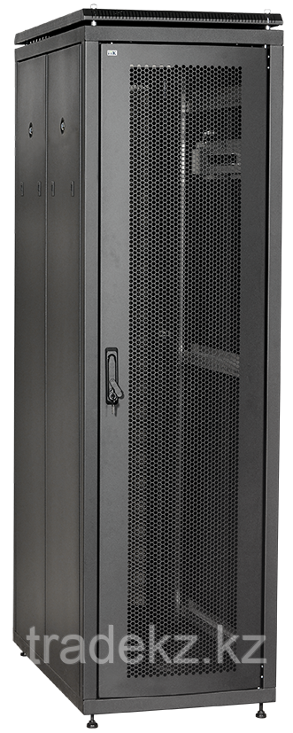 ITK Дверь перфорированная двустворчатая для шкафа LINEA N 42U 600мм серый
