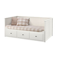 Кровать кушетка ХЕМНЭС с 3 ящиками белый ИКЕА, IKEA, фото 1