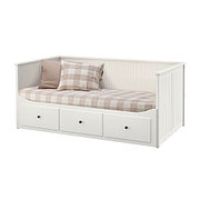 Кровать кушетка ХЕМНЭС с 3 ящиками белый ИКЕА, IKEA