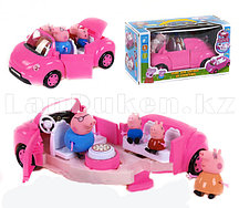 Игровой набор Машина семьи Пеппы автомобиль трансформер Свинка Пеппа (Peppa Pig)