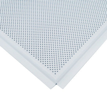 Кассетный потолок Албес белый матовый перфорированный