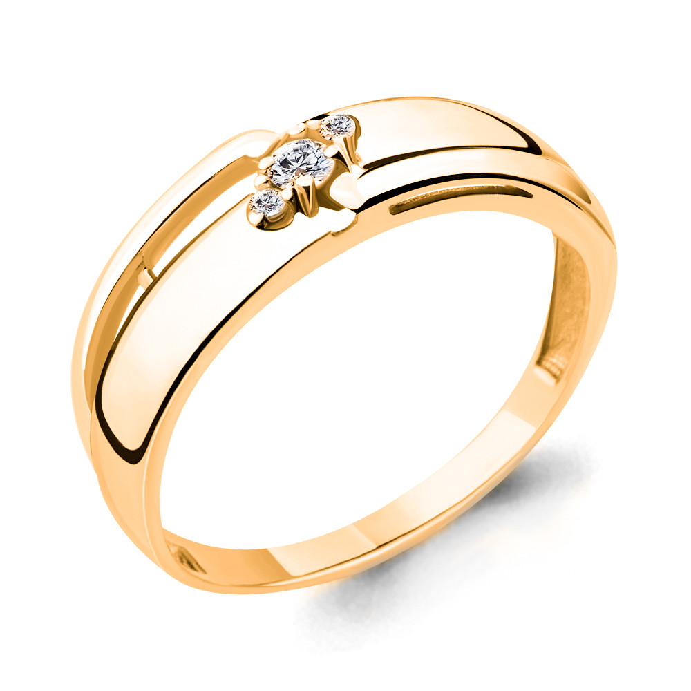 Серебряное кольцо с фианитом Aquamarine 68273А#